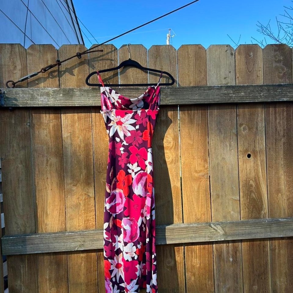 Ruby size small 90s/2000s Y2K RomCom Style Midi spring summer date - Picture 5 of 7